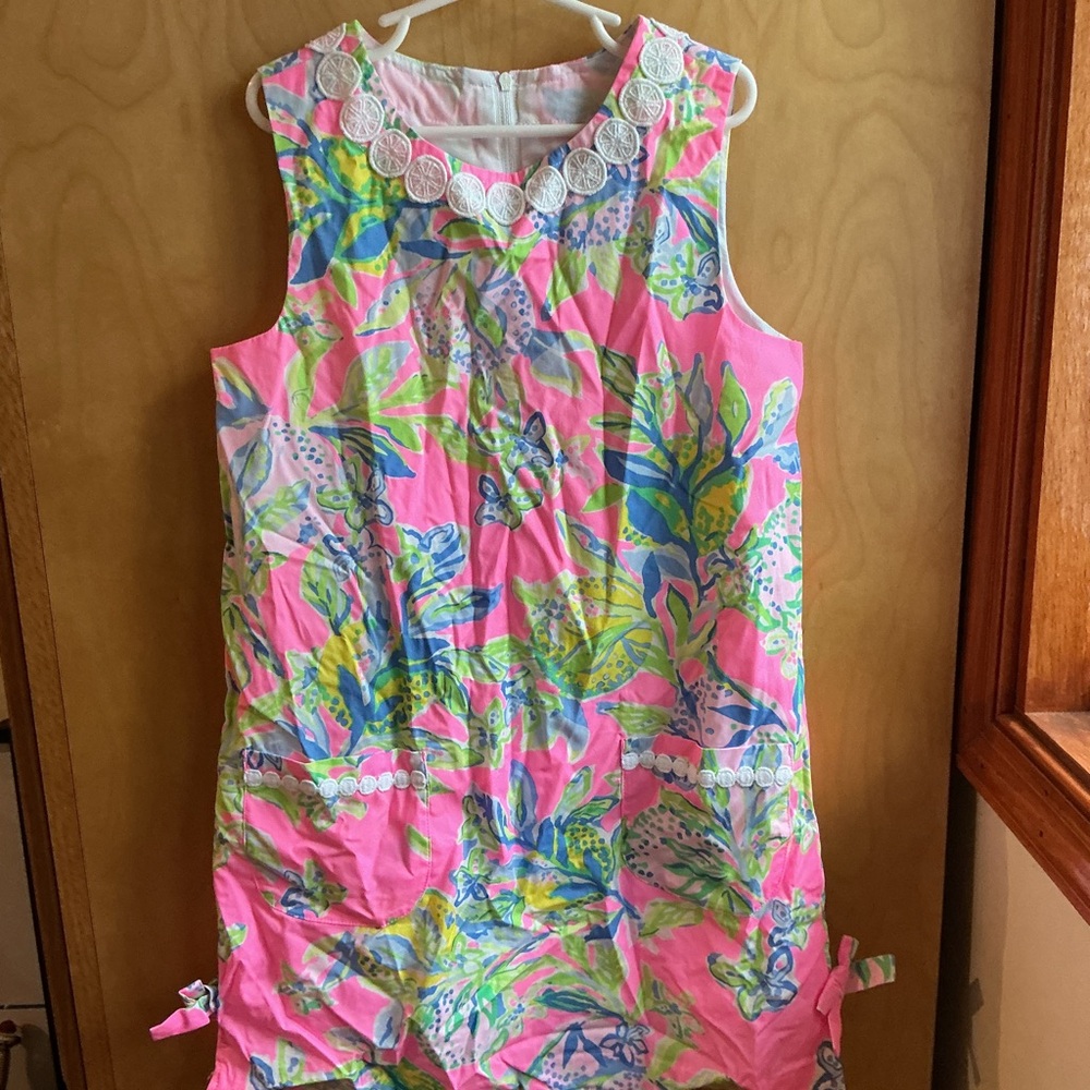 Lilly Pulitzer Pink and Green Floral Dress